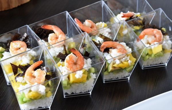 Mini sushi sałatki